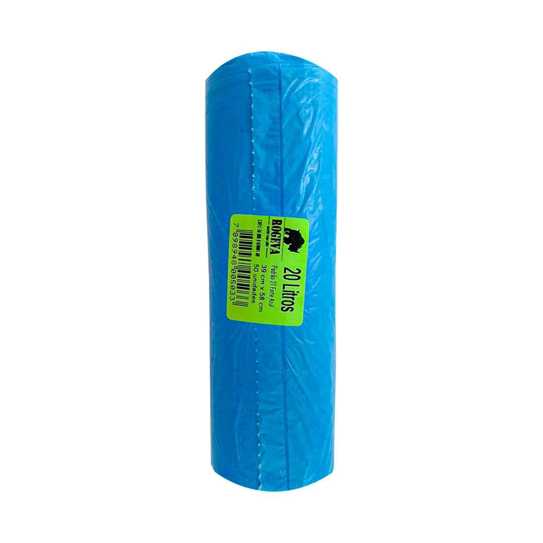 Imagem do produto Saco Lixo Rolo 20L Azul C/50 Rogeva