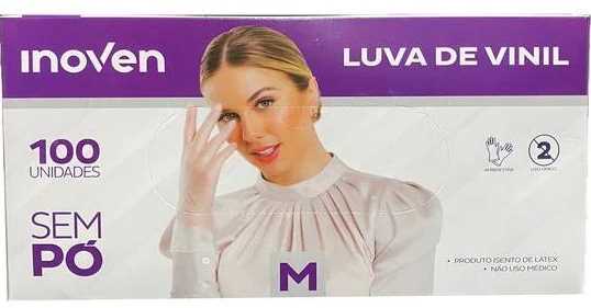 Imagem do produto Luva Inoven Vinil S/Pó C/100 - M