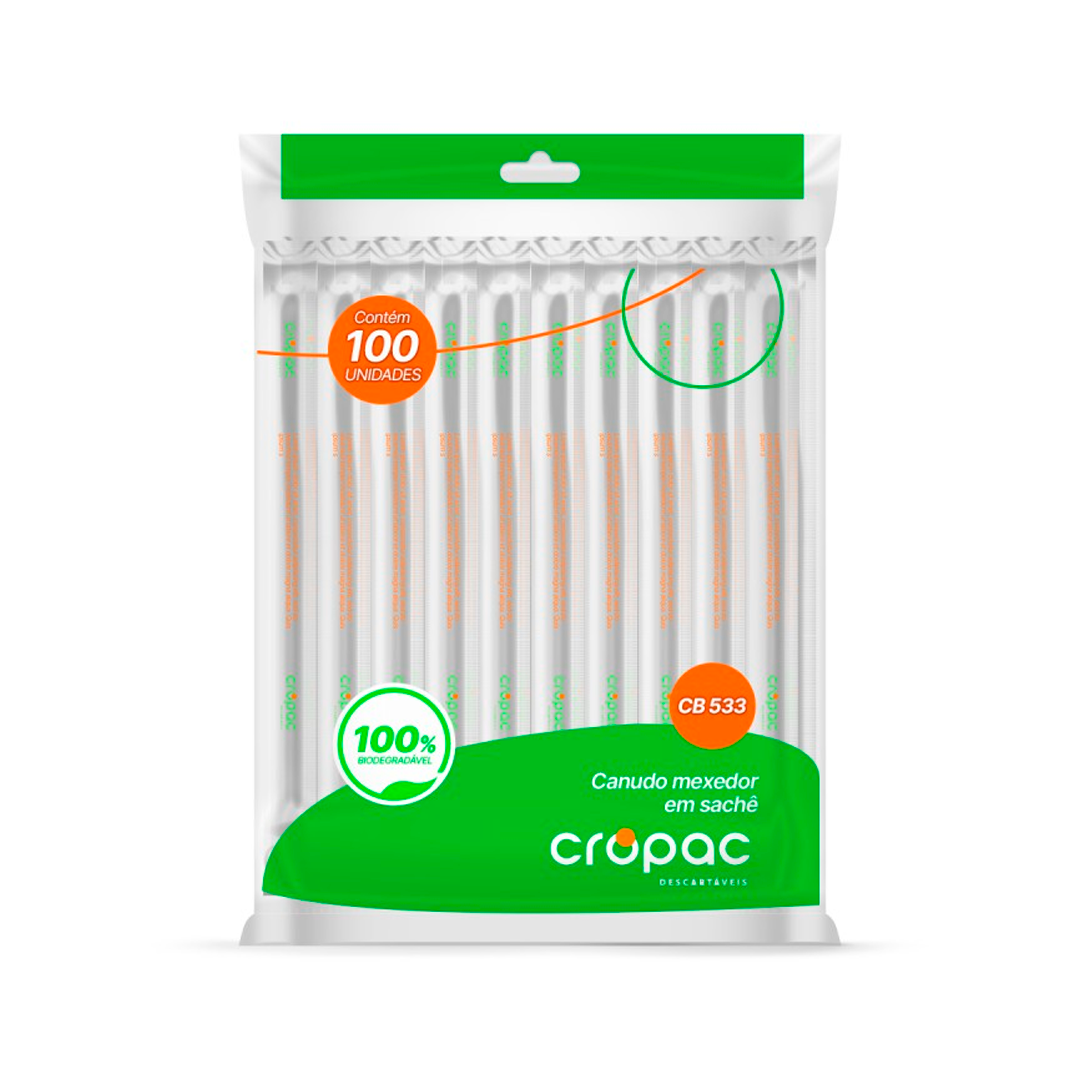 Imagem do produto Canudo Mexedor Bio.Cb-533 Sachê 170X5,8mm