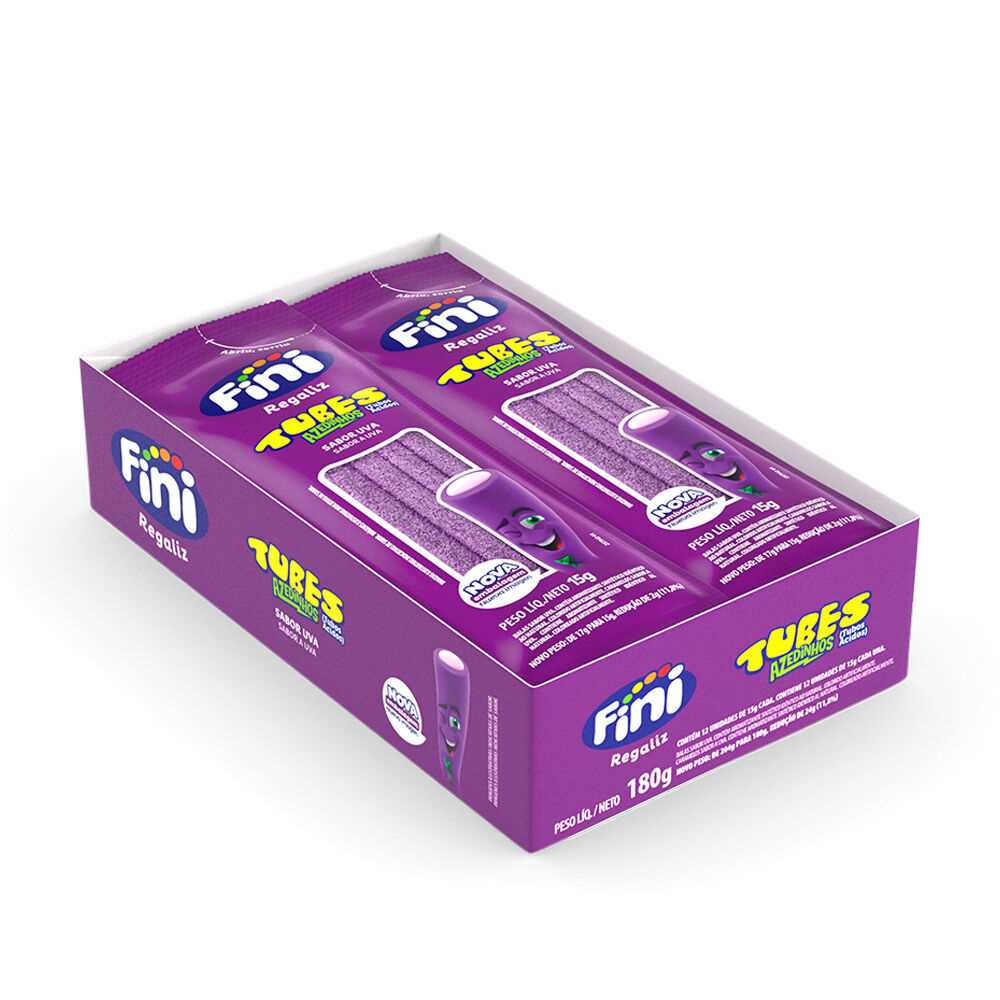 Imagem do produto Bala Tubes Fini 15g - Uva Cítrica