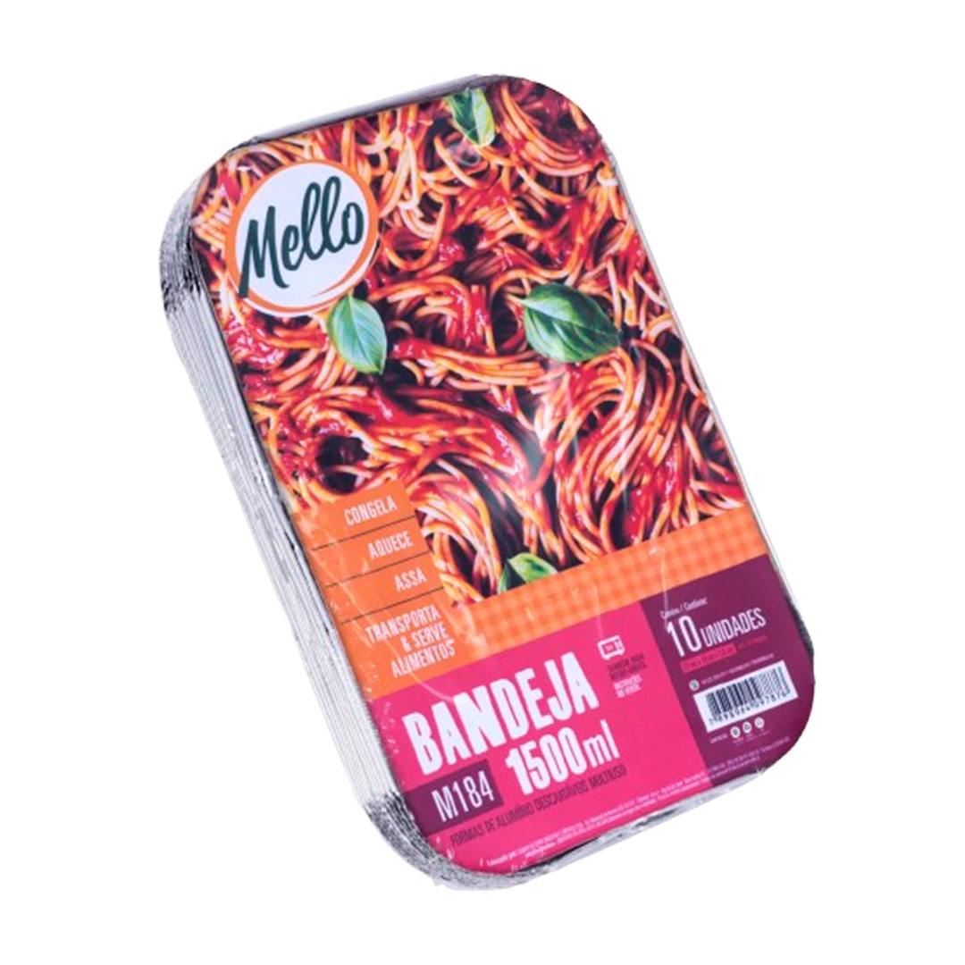 Imagem do produto Bandeja Alumínio 1500ml M184 C/10 Cx/14 Mello