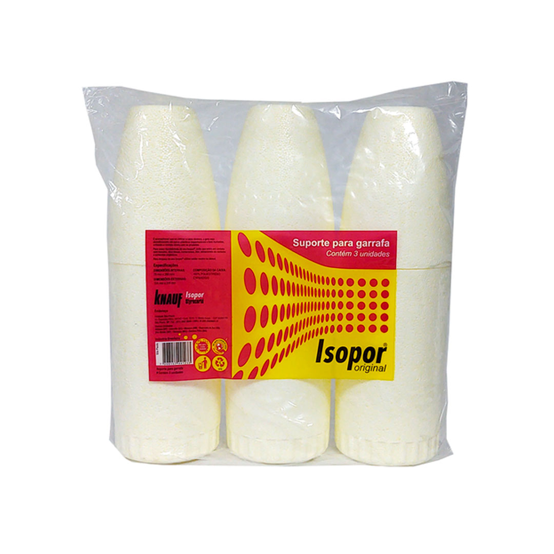 Imagem do produto Porta Garrafa De Isopor Com Com 3 Unidades Knauf
