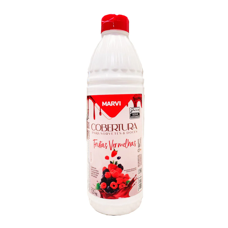 Imagem do produto Cobertura Para Sorvete Marvi 1kg - Frutas Vermelhas