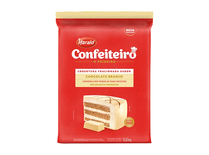 Imagem do produto Cobertura Barra Harald Confeiteiro 5Kg - Branco