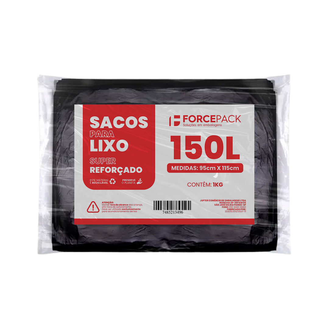 Imagem do produto Saco Lixo Reforc 150L C/1Kg Forcepack