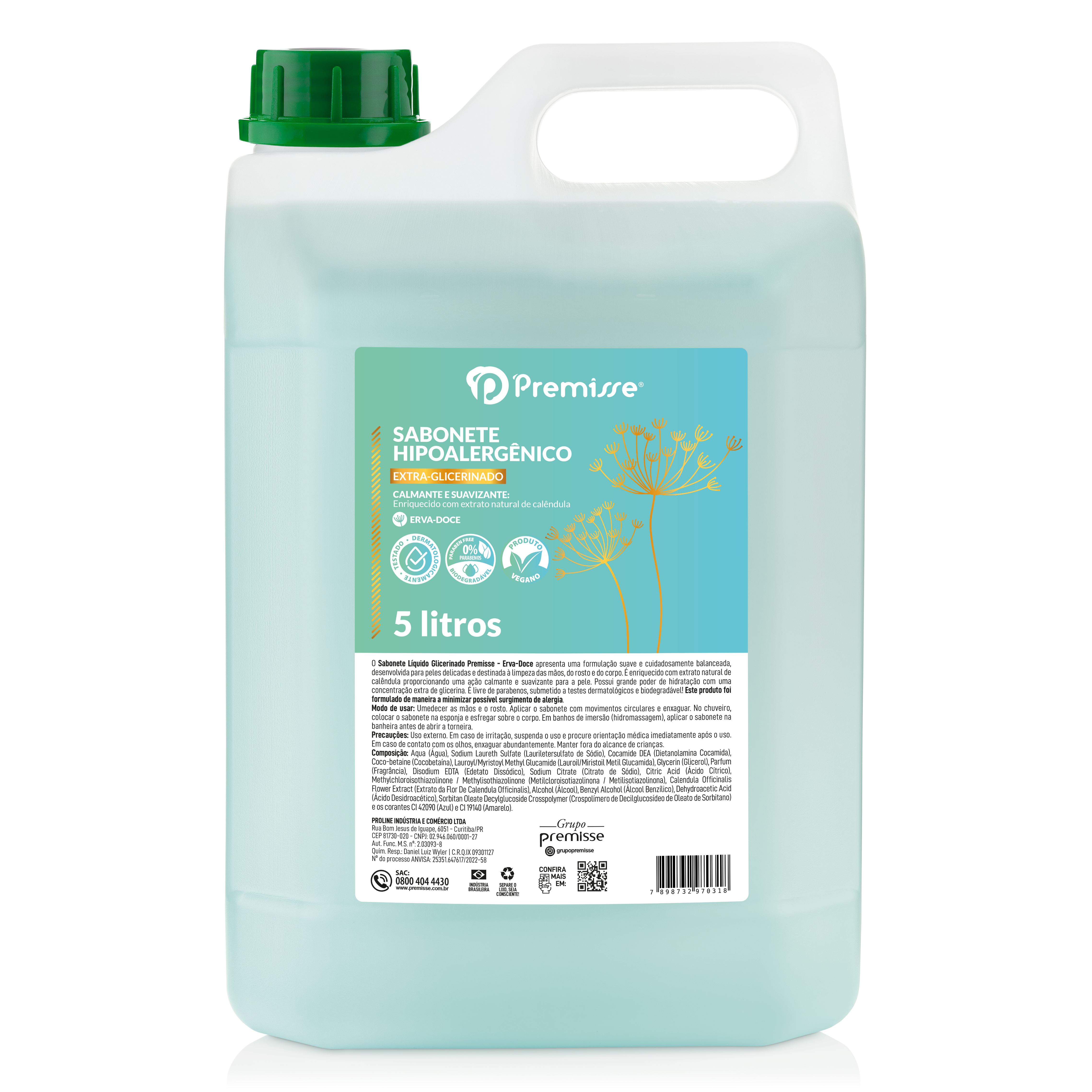 Imagem do produto Sabonete Líquido Premisse 5L - Erva-Doce