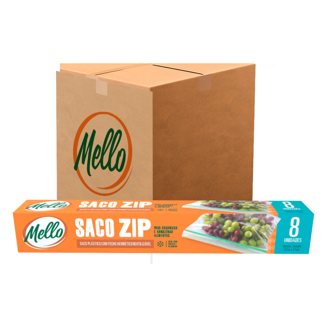 Imagem do produto Saco Zip Grande 27X31cm C/8 Mello