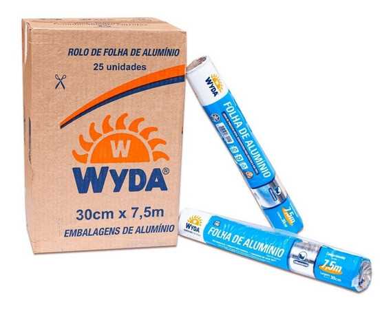 Imagem do produto Rolo Aluminio 7,5X0,30 Wyda Cx/25 Un