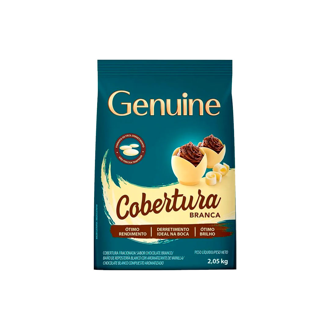 Imagem do produto Cobertura Gotas Genuine 2,05Kg - Branco