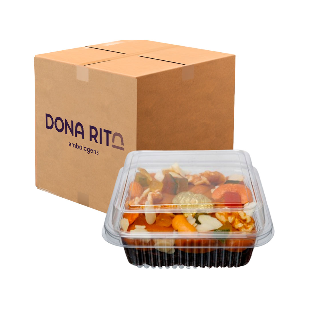 Imagem do produto D 650 Dona Rita Pote Quadrado Caixa 300 Unidades