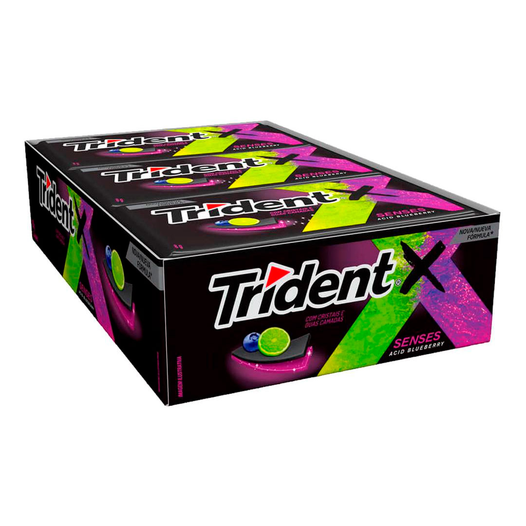 Imagem do produto Chicle Trident 8g - Senses Aci Blu