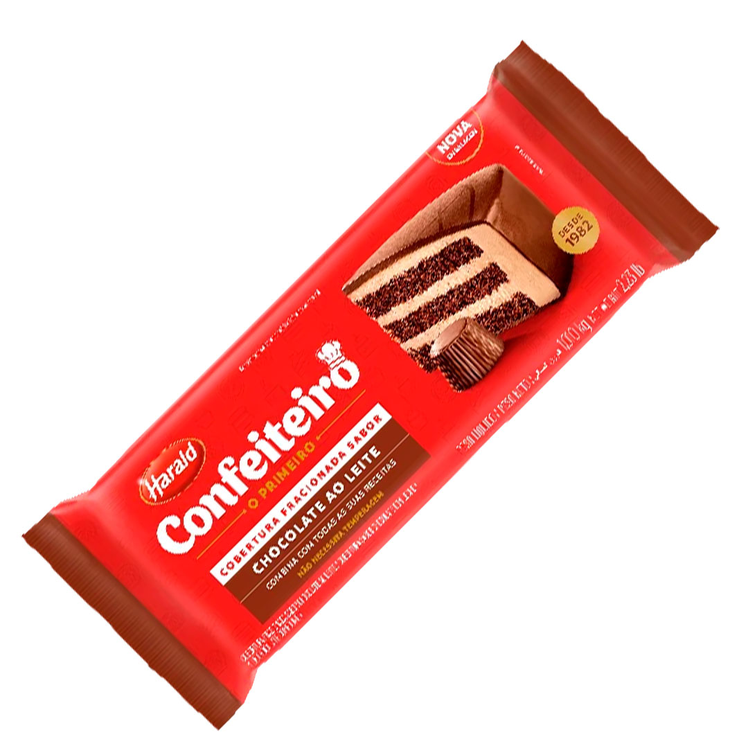 Imagem do produto Cobertura Barra Harald Confeiteiro 1,010Kg - Ao Leite