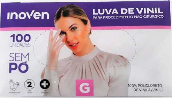 Imagem do produto Luva Inoven Vinil S/Pó C/100 - G