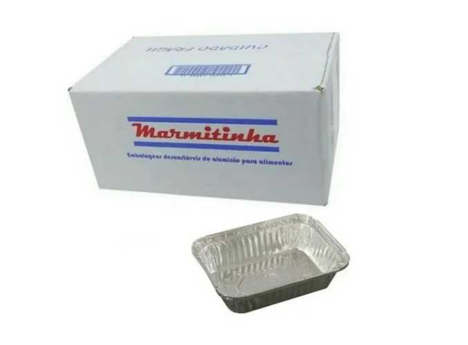 Imagem do produto Bandeja Alumínio 220ml Marmitinha M90 C/100
