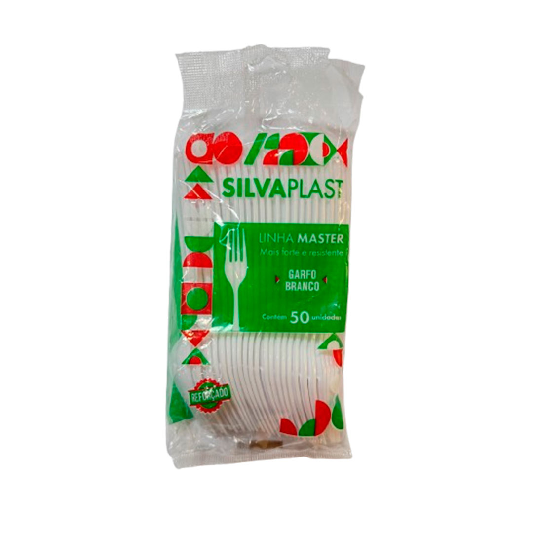 Imagem do produto Garfo Master Silvaplast 10x50 - Branco