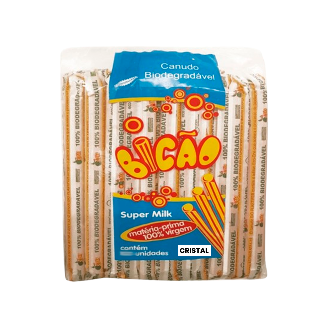 Imagem do produto Canudo Supermilk 20,5X8,5mm C/300 Bicao - Cristal