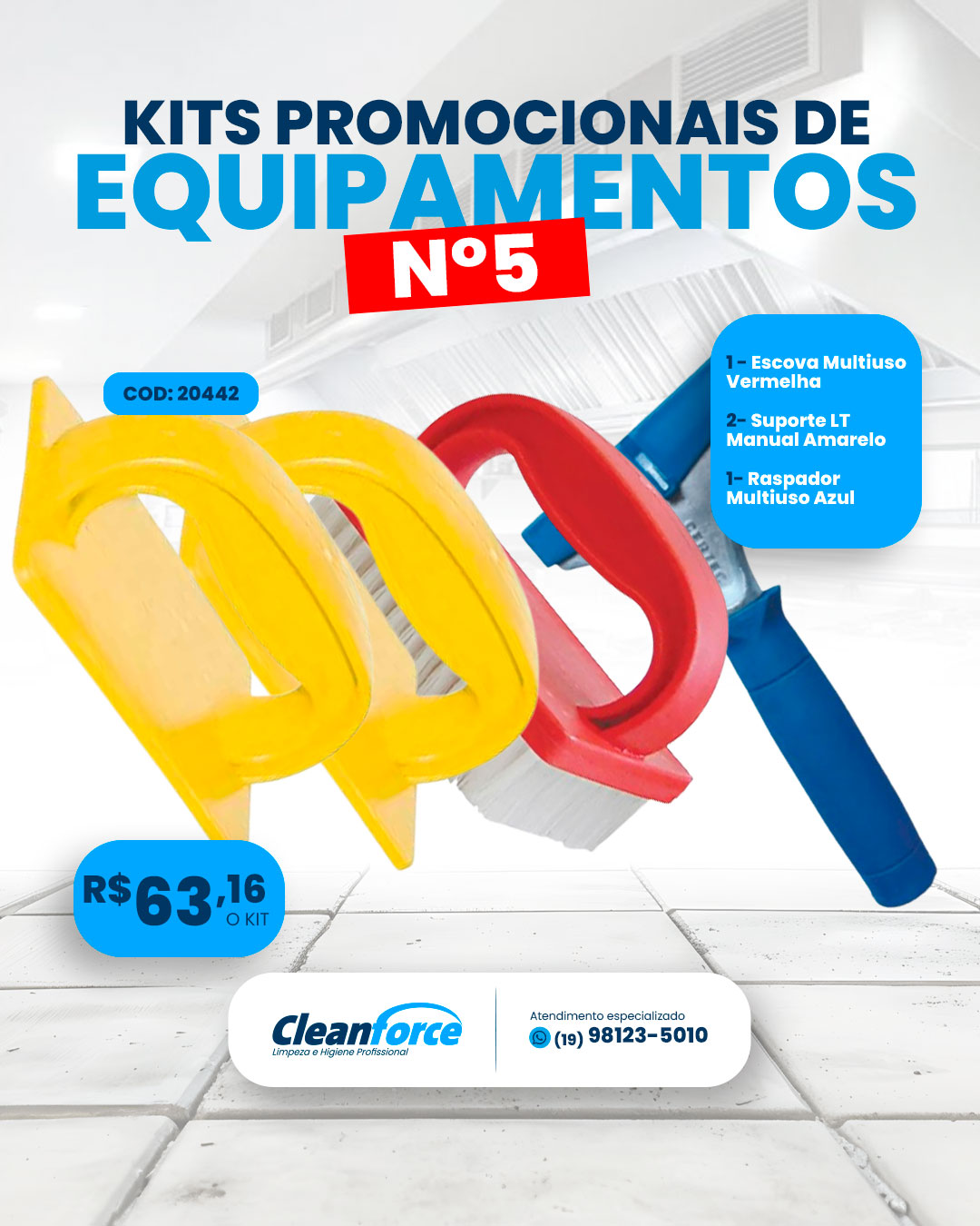 Imagem do produto Kit Cleanforce 5