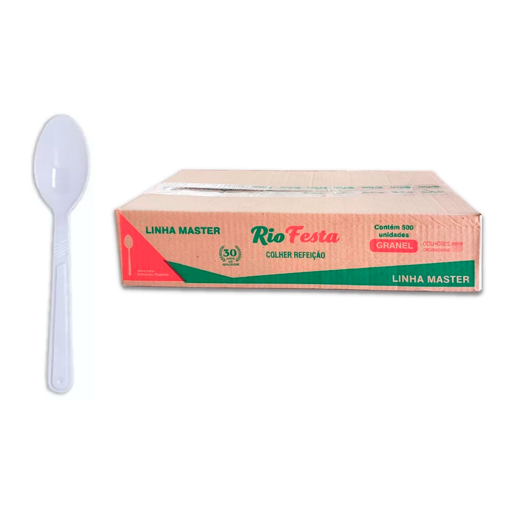 Imagem do produto Colher Master C/500 (Rio Festas) - Branco