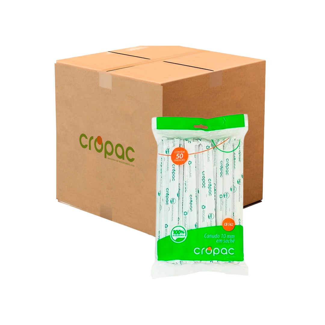 Imagem do produto Canudo Bio Cb-562 Sachê 200X10mm 15X50Un