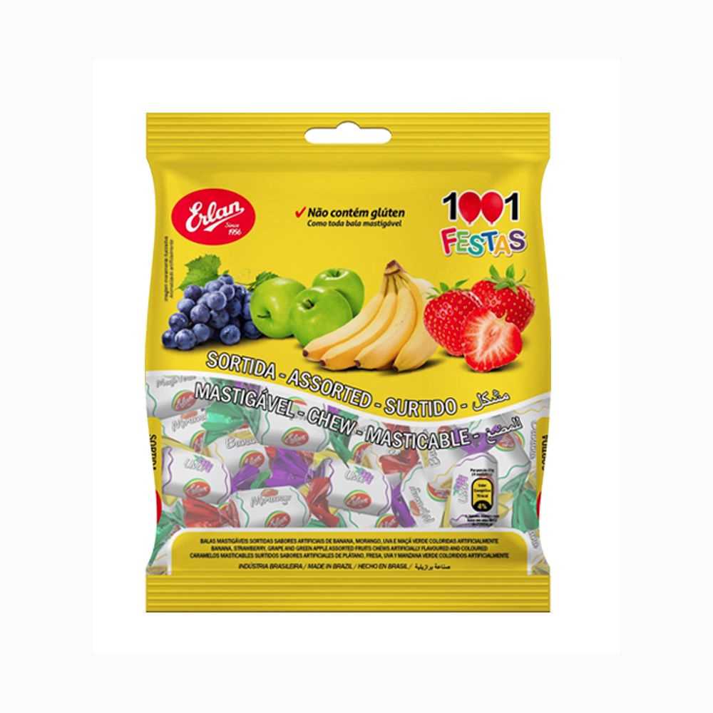 Imagem do produto Bala Mastigavel Erlan 400g - Sortida