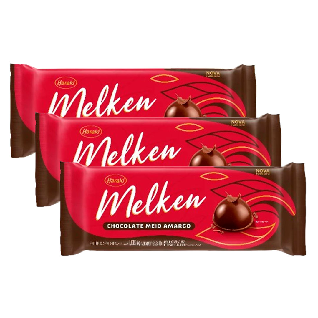 Imagem do produto Chocolate Barra Melken 1,01Kg - Meio Amargo