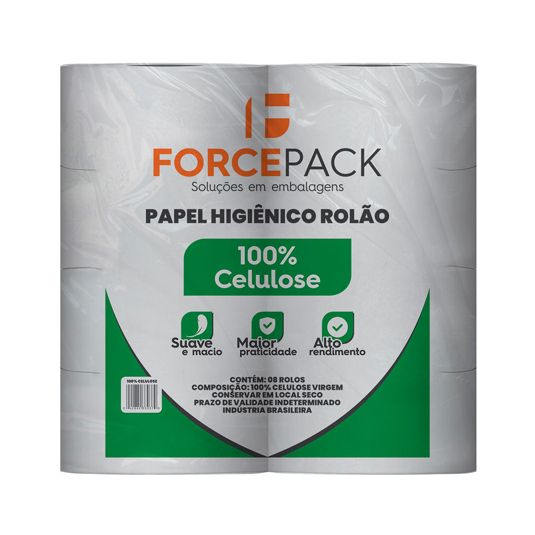 Imagem do produto Papel Hig Rolao Forcepack - 100% Celulose