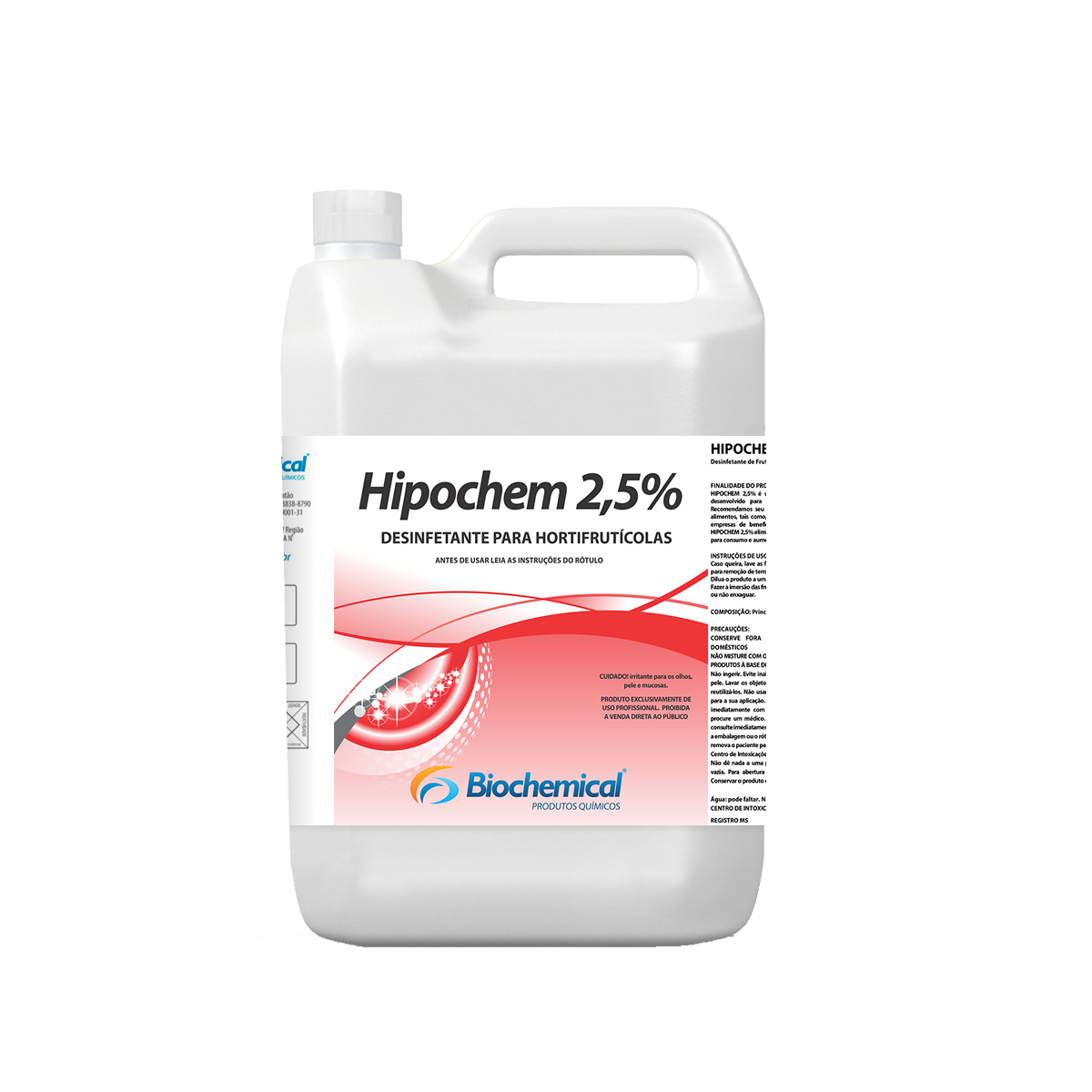 Imagem do produto Desinfetante Hortifruti Hipochem 5L - 2,5%