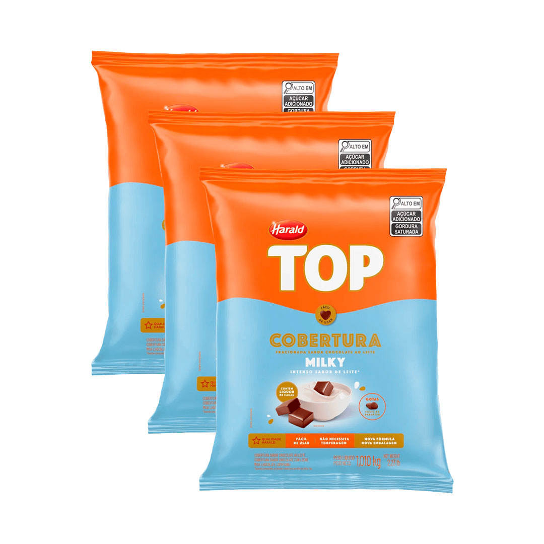 Imagem do produto Cobertura Gotas Harald Top 1,010Kg - Milk