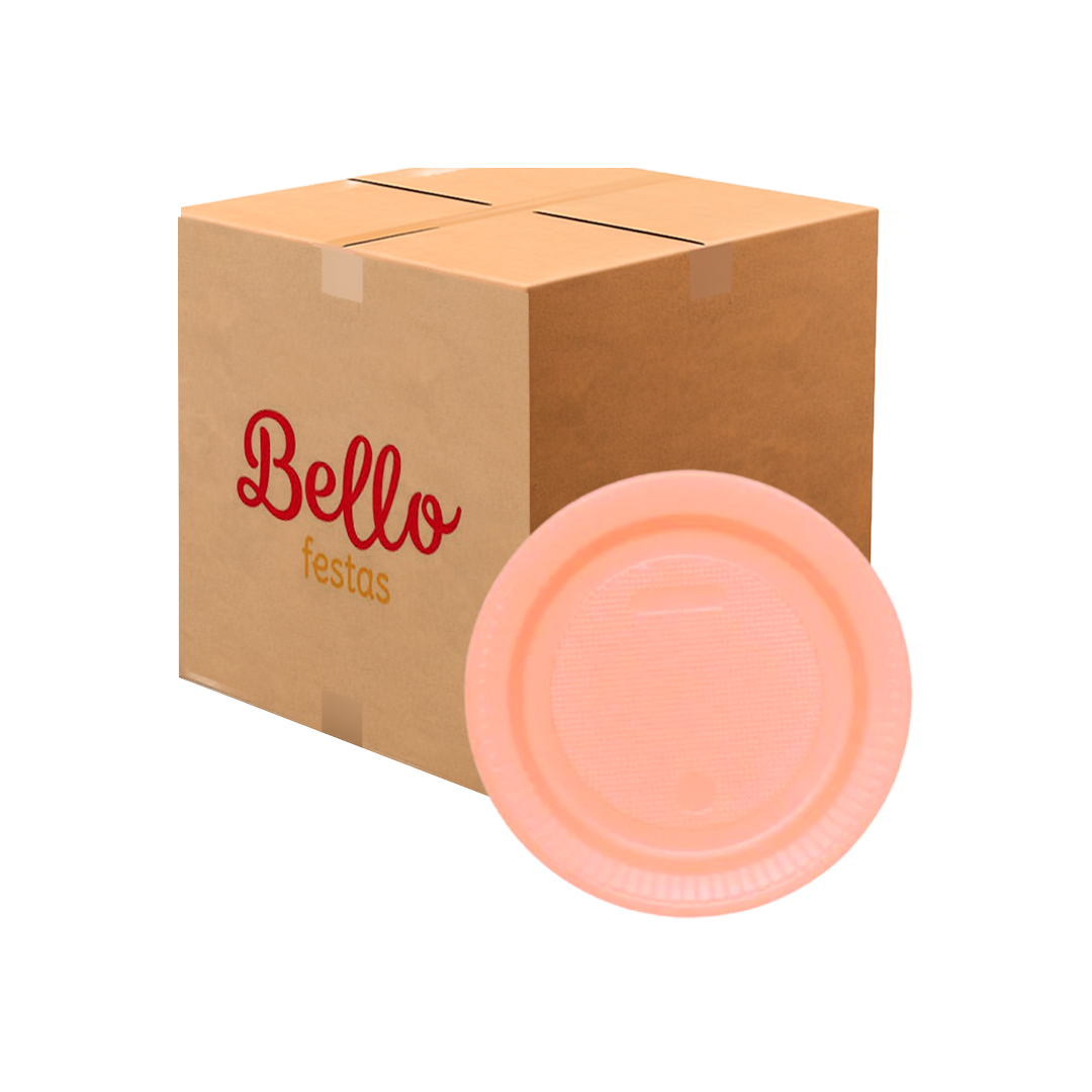 Imagem do produto Prato Plástico Pr 15 50x10 Bello Festa - Rosê Gold