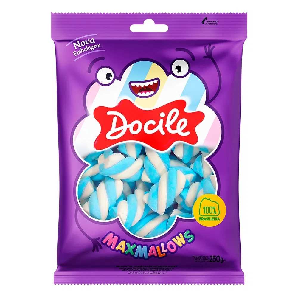 Imagem do produto Marshmallow Docile 250g - Twist Azul e Branco