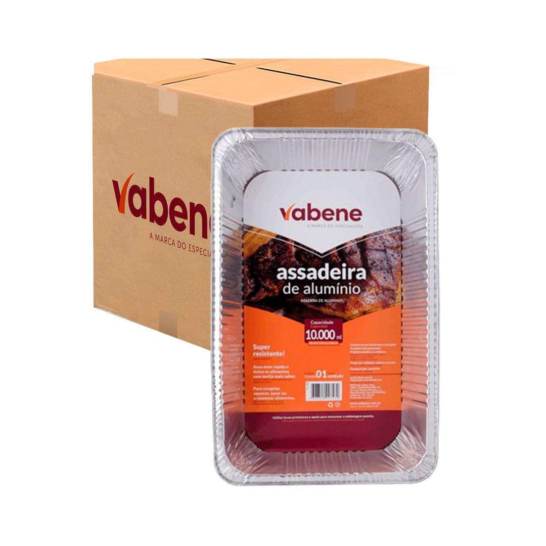 Imagem do produto Assadeira Retangular Vabene 10000 Ml