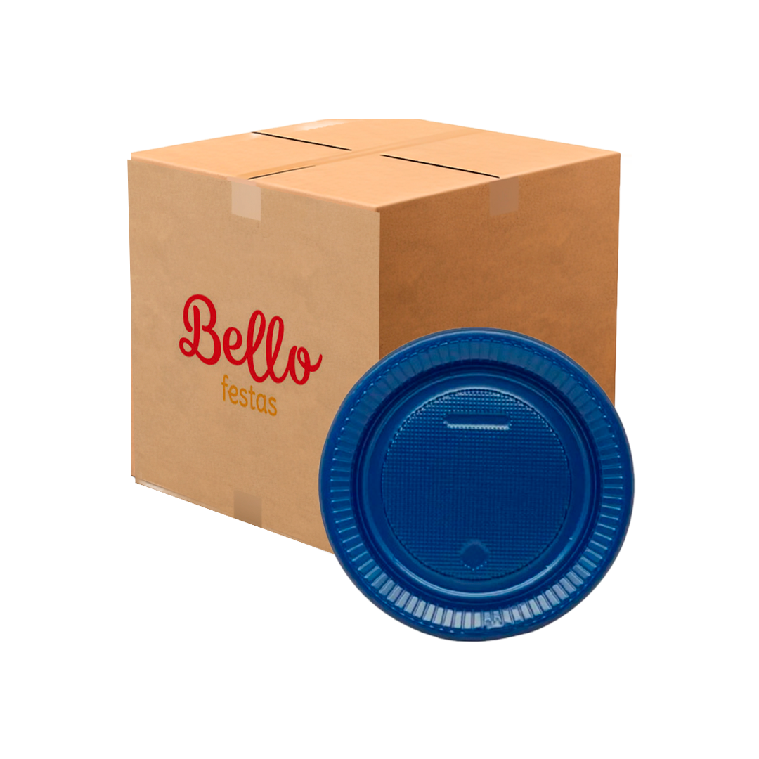 Imagem do produto Prato Plástico Pr 15 50x10 Bello Festa - Azul Petróleo