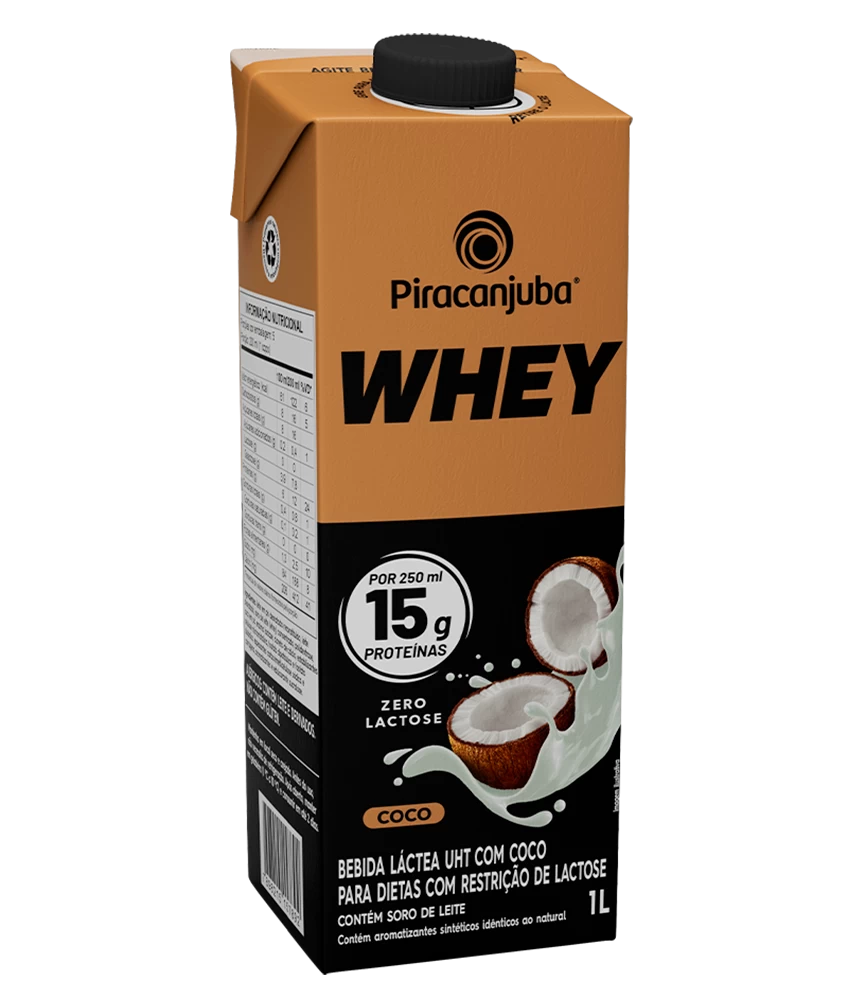 Imagem do produto Bebida Pro Whey S/Lactose Piracanjuba 1 L - Coco