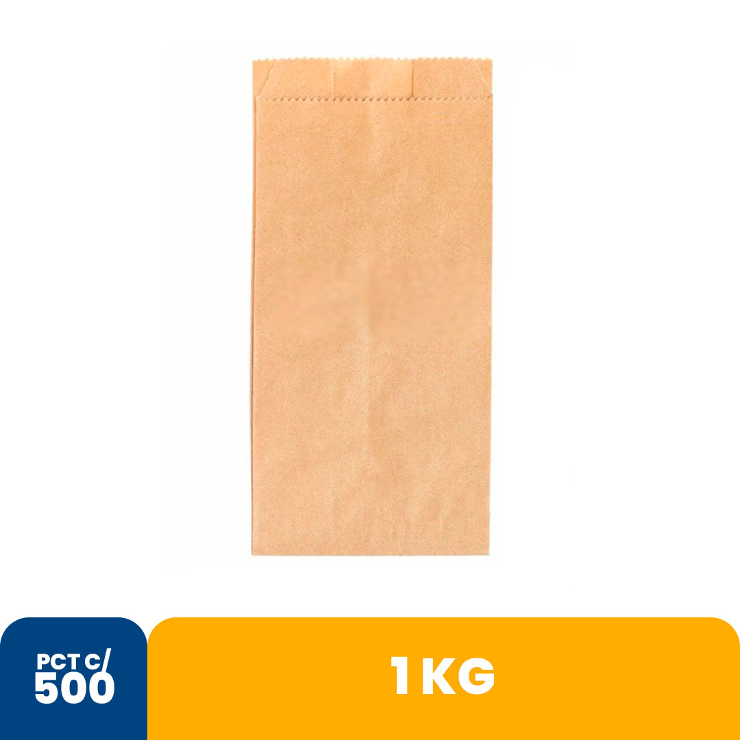 Imagem do produto Saco Papel Kraft 1kg Com 500 Forcepack