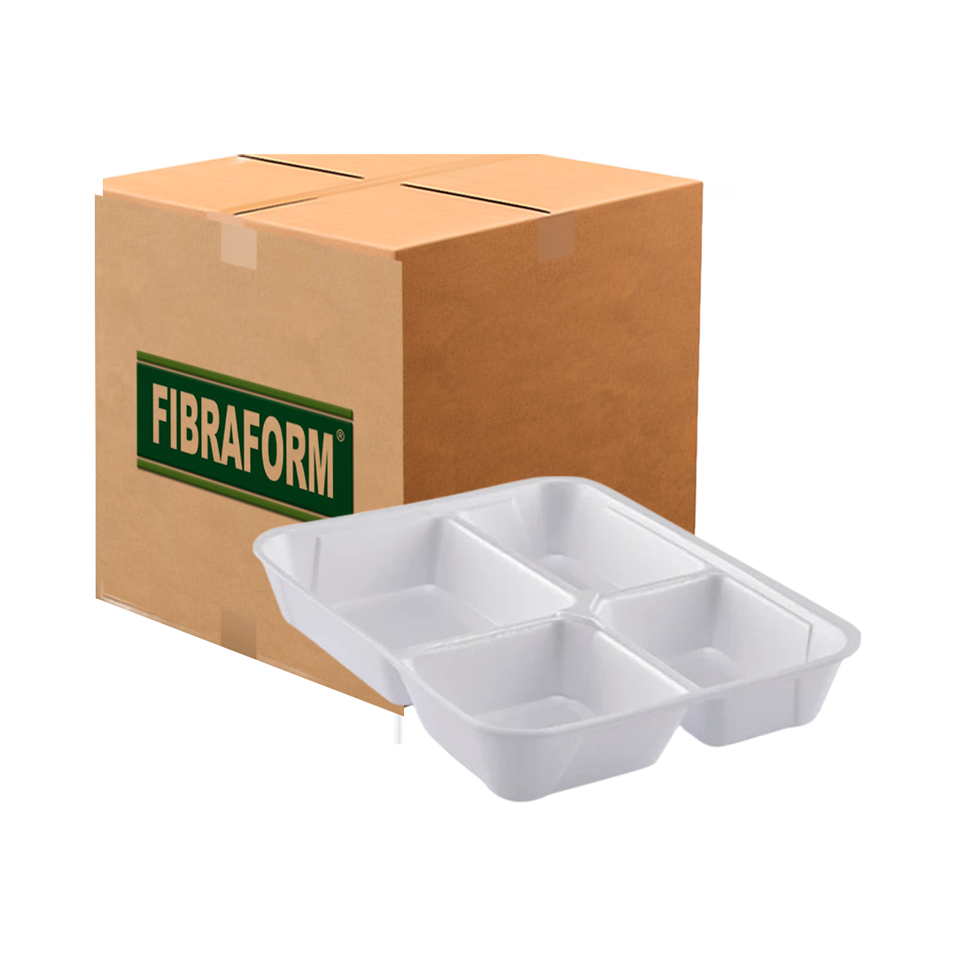 Imagem do produto Marmiteiro Hf100 4Div S/Tpa C/100 Fibraf