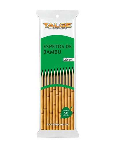 Imagem do produto Espeto Bambu 30cm Talge C/50 Cx/100
