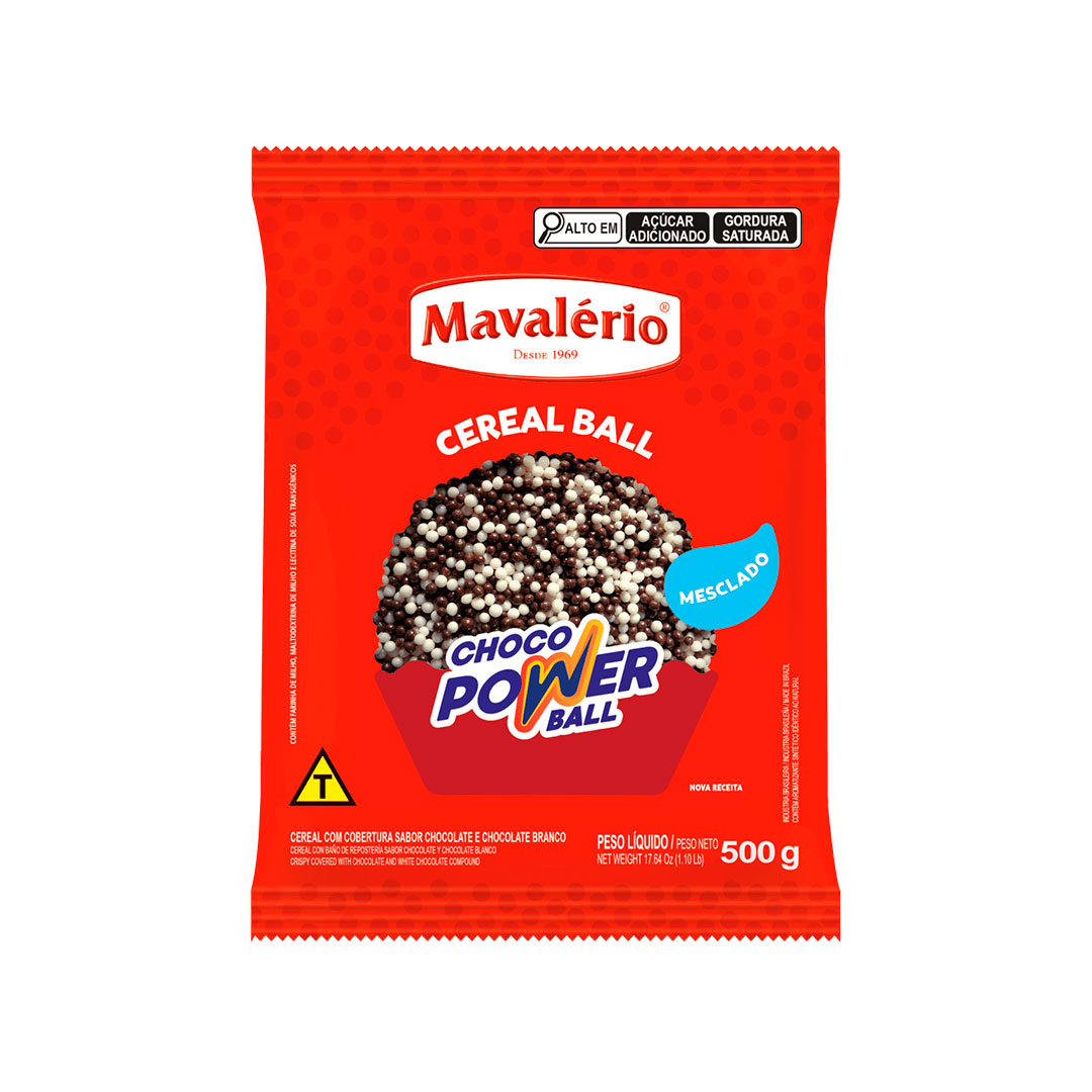 Imagem do produto Choco Power Ball Micro Choco/branco 500g
