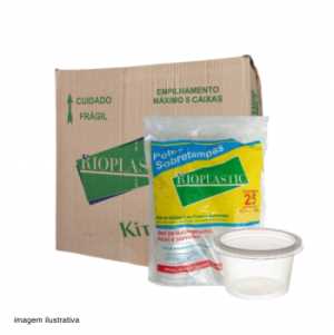 Imagem do produto Kit Pote/Sobre-Tampa 200ml 20X25 Riopla