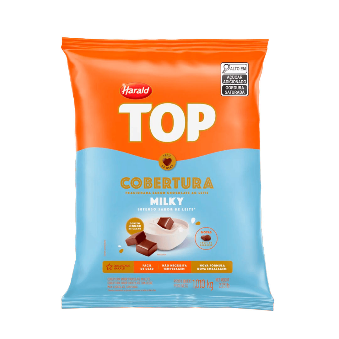 Imagem do produto Cobertura Gotas Harald Top 1,010Kg - Milk