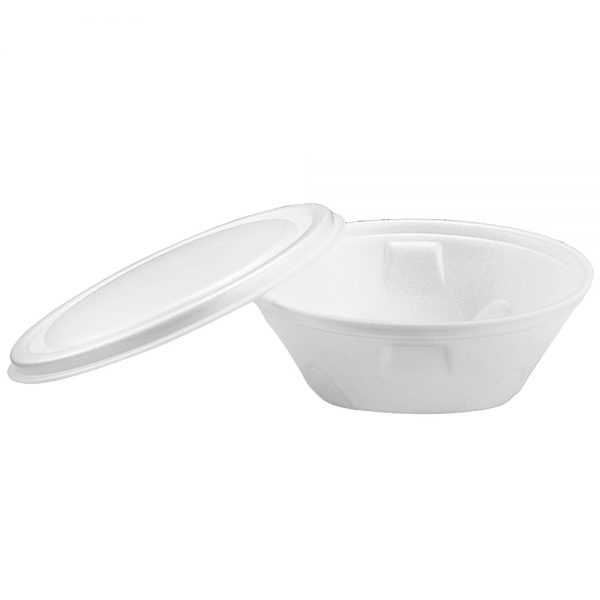 Imagem do produto Marmitex Pt-102 650 Ml Branca Com Tampa Com 100