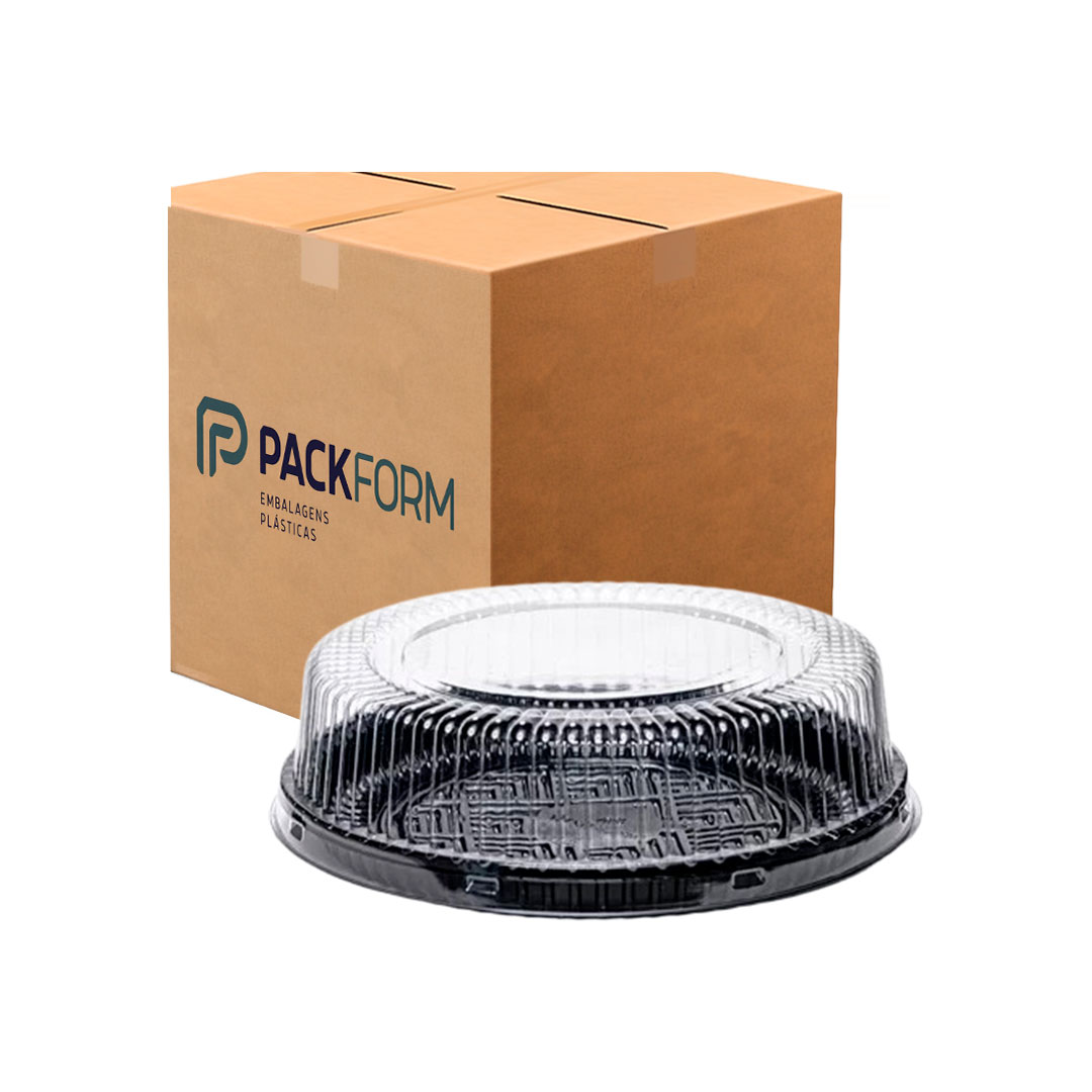 Imagem do produto Embalagem Pf-32 Packform Baixa Cx 100 Un - Preto