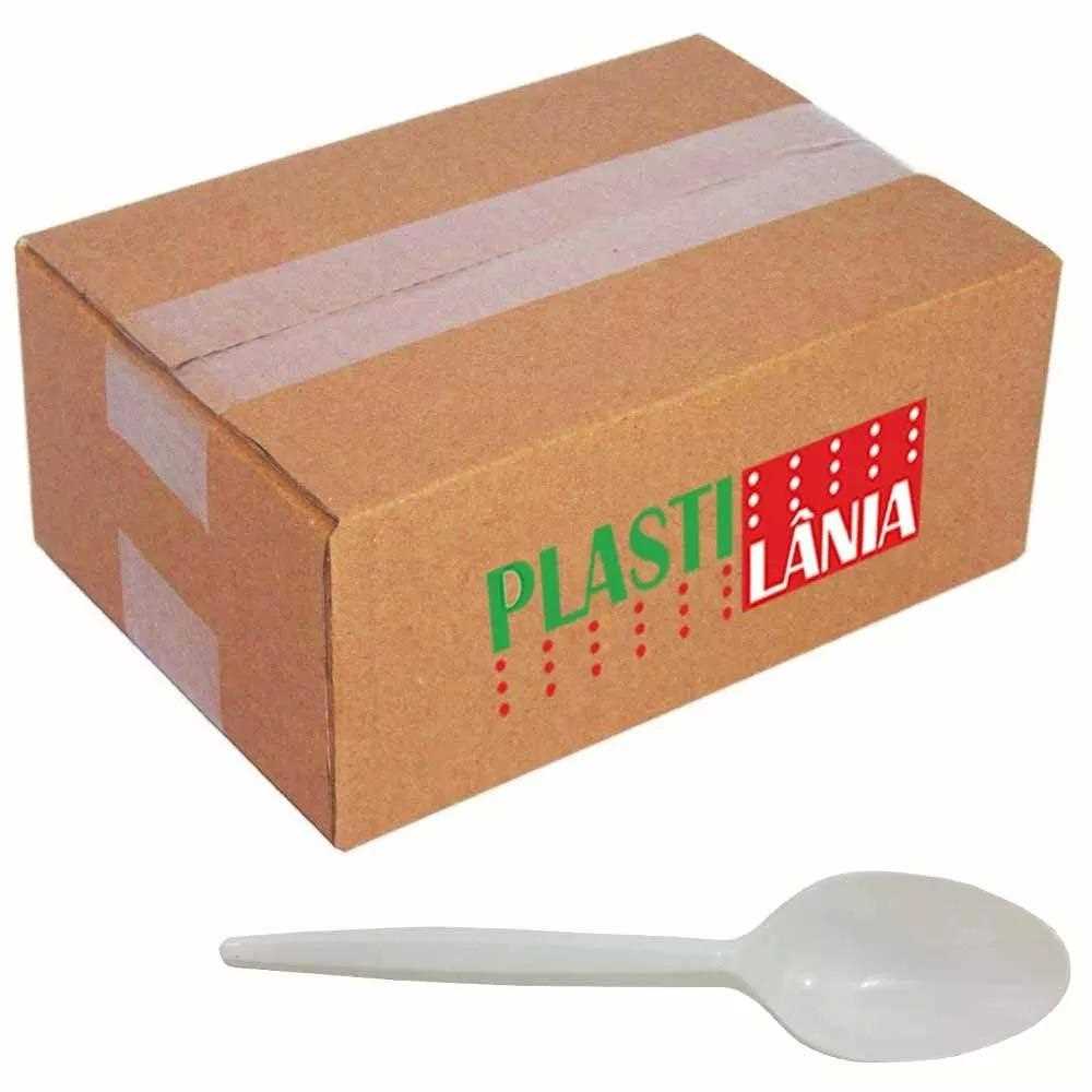 Imagem do produto Colher Refeição Cx 1000Un Plastilania - Branco
