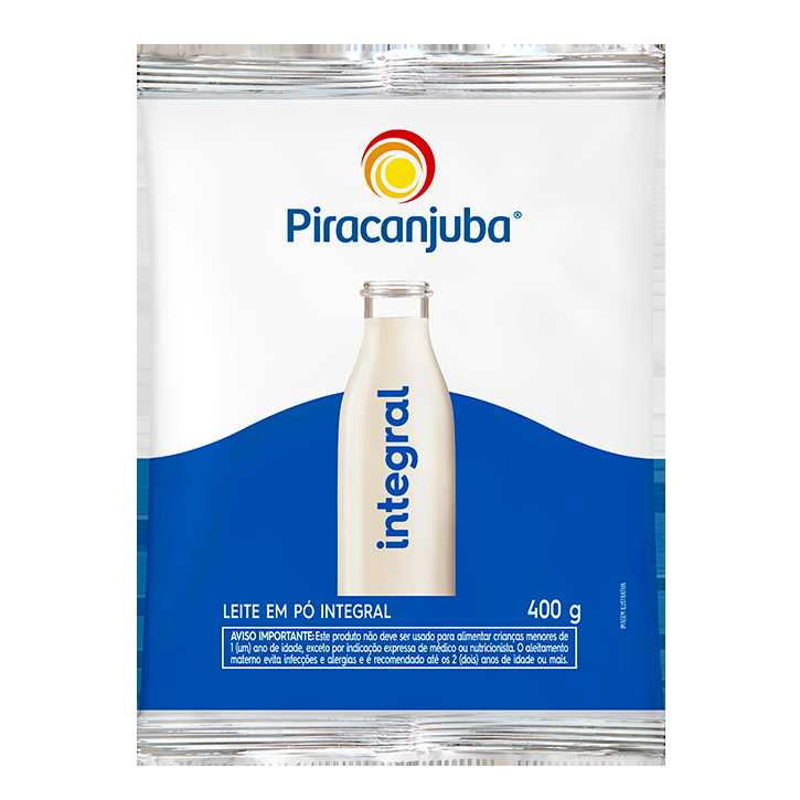 Imagem do produto Leite Em Pó Integral Piracanjuba 400gr