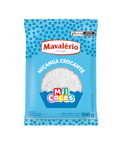 Imagem do produto Confeito Micanga Mil Cores 500g - Branco