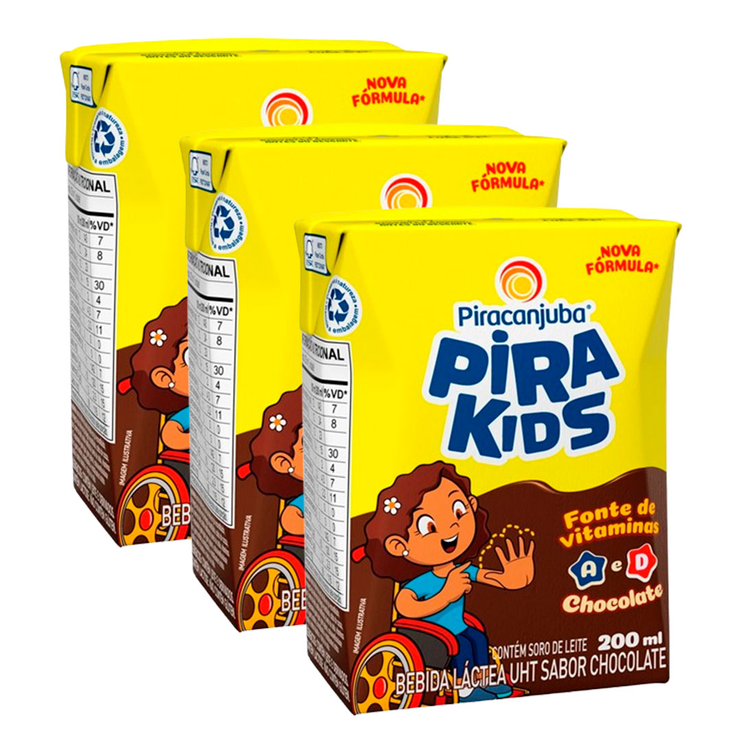 Imagem do produto Achocolatado Pronto Pirakids 200ml