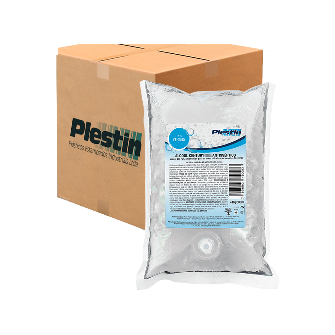 Imagem do produto Álcool Espuma Antisséptica 500ml Plestin