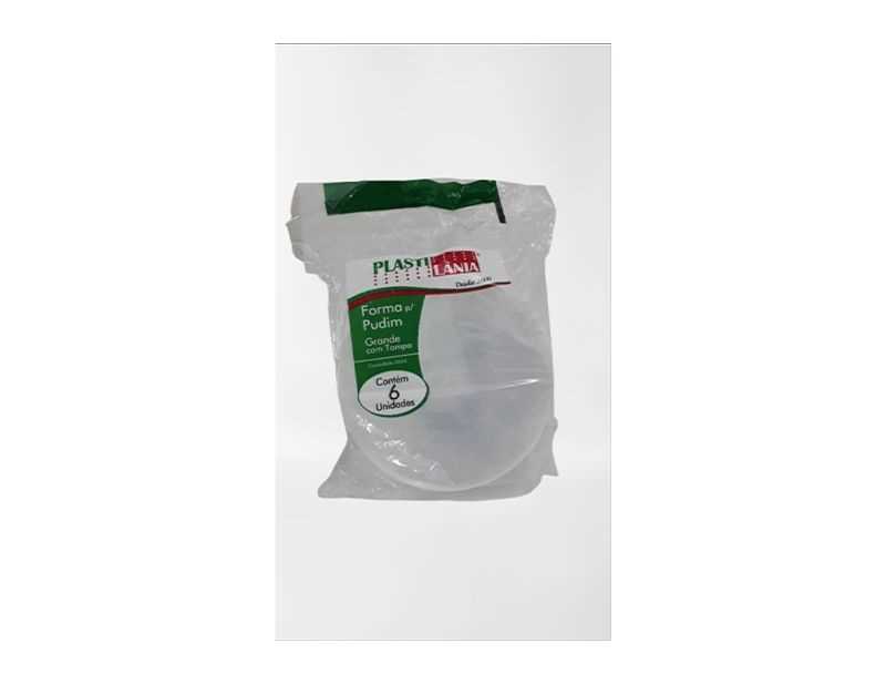 Imagem do produto Forma Pudim C/Tampa C/6 Grande Plastilani