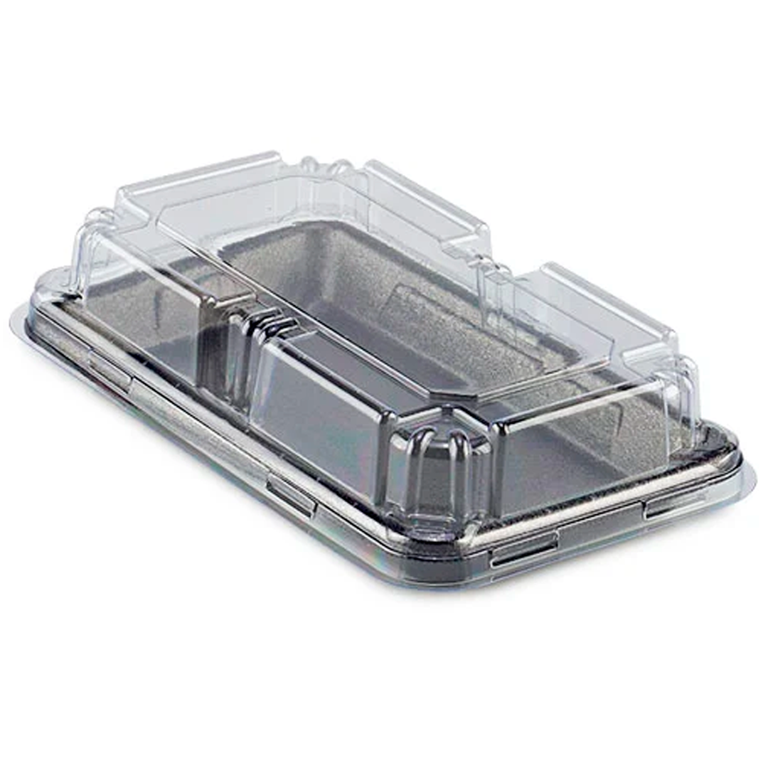 Imagem do produto Bandeja Ff06 Pct Base Preta C/Tpa Pet Alta - Mini Baguete