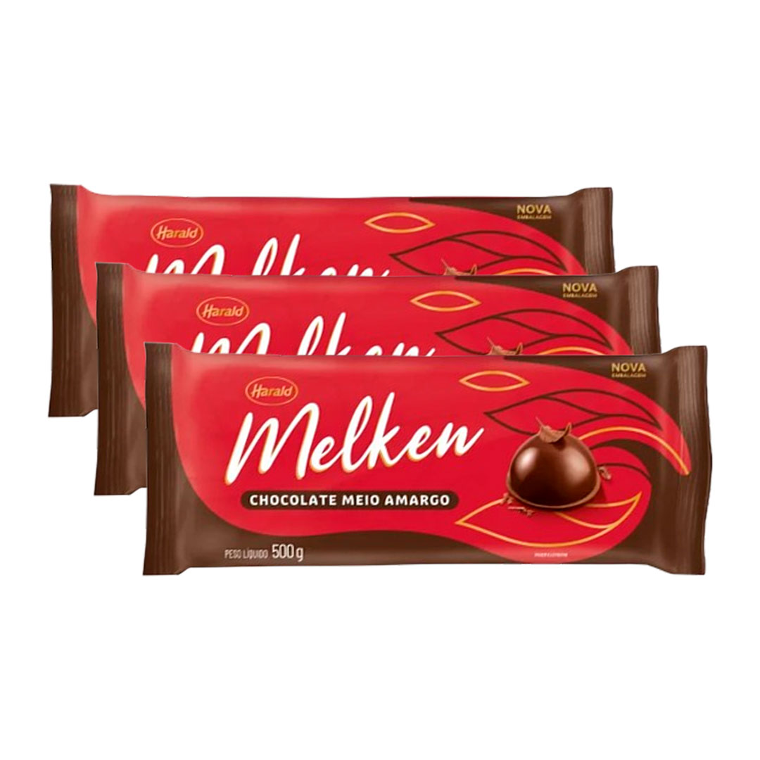 Imagem do produto Chocolate Barra Melken 500g - Meio Amargo