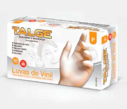 Imagem do produto Luva Vinil S/Pó Talge 10X100 - P